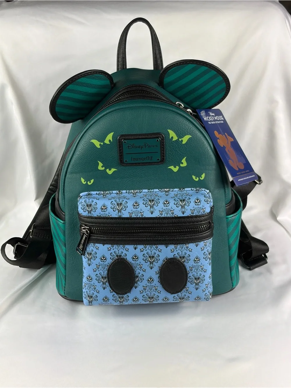 Mickey Mouse Main Attraction Haunted Mansion Loungefly Backpack 50th Limited